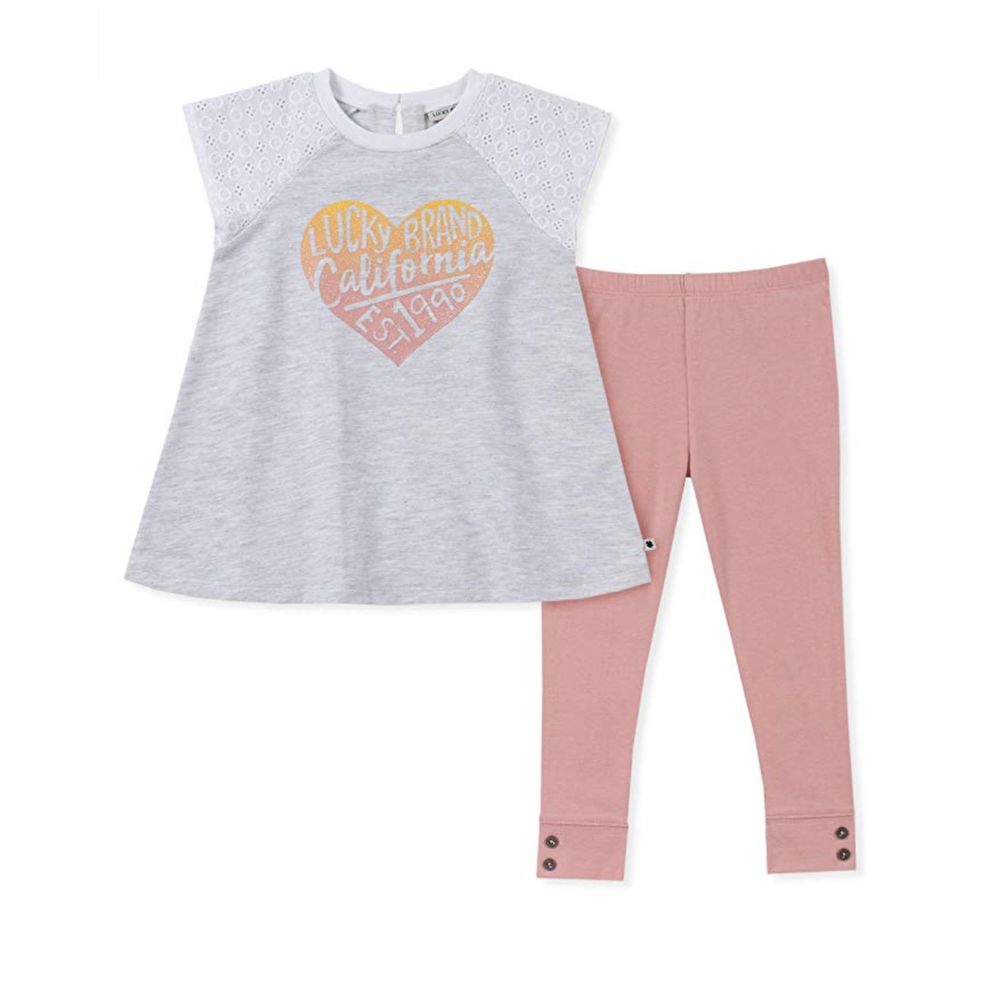 NEW Lucky Brand Girls' 2 Pieces Legging Set - 18M